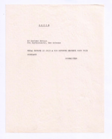 Brief von Albert Schweitzer an William Larimer Mellon