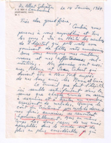 Brief von William Larimer Mellon an Albert Schweitzer