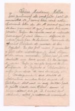 Brief von Joseph Bissangoy an Gwen Mellon Grant