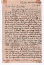 Brief von Helene Schweitzer an Gwen Mellon Grant