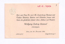 Brief von Mark Lauterburg-Bonjour und Frau an Albert Schweitzer