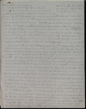 Brief von Albert Schweitzer an Mark Lauterburg-Bonjour