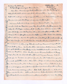 Brief von Albert Schweitzer an Mark Lauterburg-Bonjour