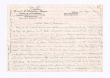 Brief von Madame N' Tschinda an Albert Schweitzer