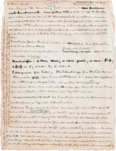 Brief v. Albert Schweitzer an Dr. Hermann Baur