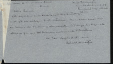 Durchschlag eines Briefes von Albert Schweitzer an Dr. Hermann Baur
