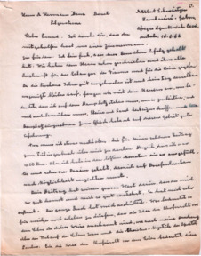 Brief v. Albert Schweitzer an Dr. Hermann Baur