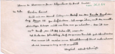 Brief v. Albert Schweitzer an Dr. Hermann Baur