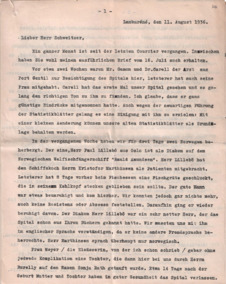 Brief v. Ladislas Goldschmid an Albert Schweitzer