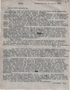 Brief v. Ladislas Goldschmid an Albert Schweitzer, anhängend Brief v.  Generalgouverneur Reste