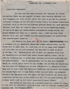 Brief v. Ladislas Goldschmid an Albert Schweitzer