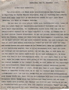 Brief v. Ladislas Goldschmid an Albert Schweitzer (beiligend Briefabschrift v. Dr. Bories)