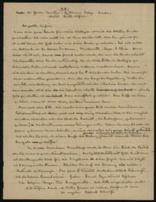 Brief von Albert Schweitzer an Dr. Gordon Cawston