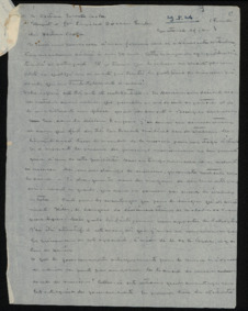 Durchschlag eines Briefes von Albert Schweitzer an Dr. Cookes vom Londoner Krankenhaus für Tropenkrankheiten