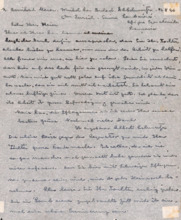 Dankesbrief v. A. Schweitzer an Hedwig Meiers Eltern