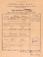 Ausreisebestätigung v. H. Meier