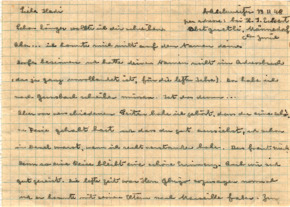 Freundschaftlicher Brief v. A. Schweitzer an H. Meier