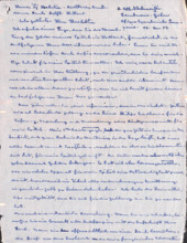 Eigenh. Brief Albert Schweitzers an T. Hoekstra, Lambaréné, 2 S.,1953