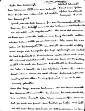 Eigenh. Brief Albert Schweitzers an Hr. Oosterwijk, Lambaréné, 2 S.,1956