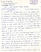 Eigenh. Brief Ali Silvers, Lambaréné, 2 S.,1964