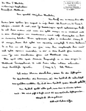 Eigenh. Brief Ali Silvers, Lambaréné, 1 S.,1965