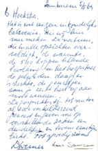 Beschriebenes Photo, Lambaréné, 1964