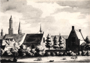 Postkarte, Dortszene