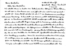 Eigenh. Brief Albert Schweitzers an T. Hoekstra, 2 S.,Gunsbach,1953