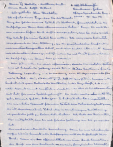Eigenh. Brief Albert Schweitzers an T. Hoekstra, Lambaréné, 2 S.,1953