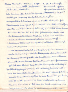 Eigenh. Brief Albert Schweitzers an T. Hoekstra, Lambaréné, 4 S.,1955