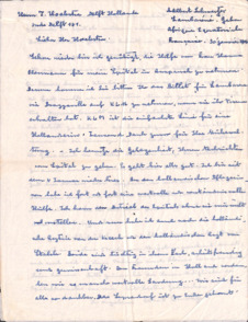 Eigenh. Brief Albert Schweitzers an T. Hoekstra, Lambaréné, 2 S.,1956