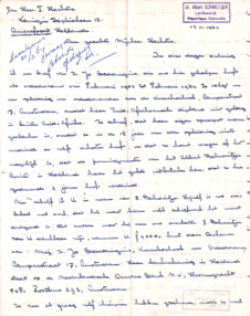 Eigenh. Brief Ali Silvers, Lambaréné, 2 S.,1964