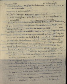 Brief von Albert Schweitzer an einen Verwaltungsbeamten