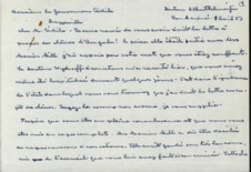 Brief von Albert Schweitzer an Gouverneur Cédile - AEF/ Brazzaville