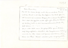 Brief von Emmy Martin und Mathilde Kottmann an Anna Joss