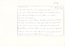 Brief von Emmy Martin an Anna Joss