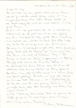 Brief von Emmy Füllemann an Anna Joss