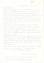 Brief von Emmy Füllemann an Anna Joss