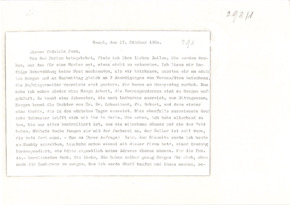 Brief von Anita und Fritz Dinner an Anna Joss
