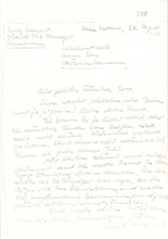 Brief von Ruth Lauper an Anna Joss