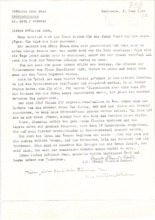 Brief von Ursula Bunch-Kocher und Mathilde Kottmann an Anna Joss