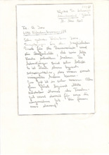 Brief von Hilda Lenginger und Mathilde Kottmann an Anna Joss