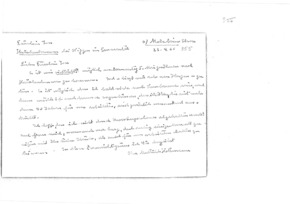 Brief von Mathilde Kottmann an Anna Joss