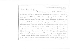 Brief von Ali Silver an Anna Joss