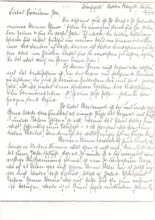 Brief von Helene Schweitzer an Anna Joss