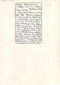 Brief von Helene Schweitzer an Anna Joss