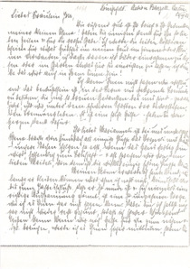 Brief von Helene Schweitzer an Anna Joss
