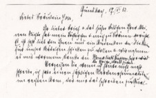 Brief von Helene Schweitzer an Anna Joss