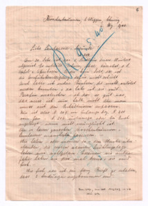 Brief von Anna Joss an die Spital-Mitarbeiter