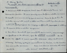 Brief von Albert Schweitzer an André Henry